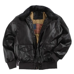 Retro Oversized Motorcycle Jacket American Air Force Pu Leather Jacket For Male Female Pilots Couple Leather Jackets Motorcycle