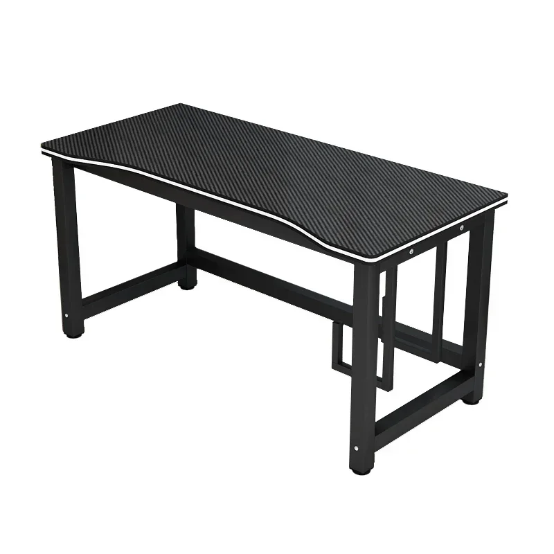 Creative Movable Computer Desks for Office Threading Hole for Hanging Host Desks Modern Carbon Fiber Design Gaming Desk for Room