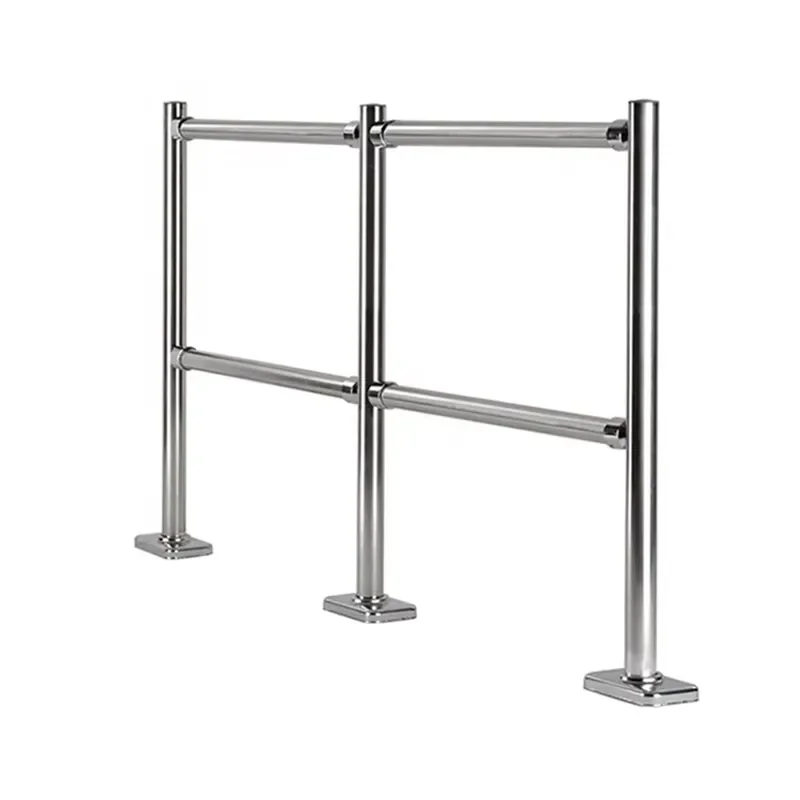 Supermarket Railing Fence Metal Pedestrian Control Tubular Handrail Supermarket Security Barrier