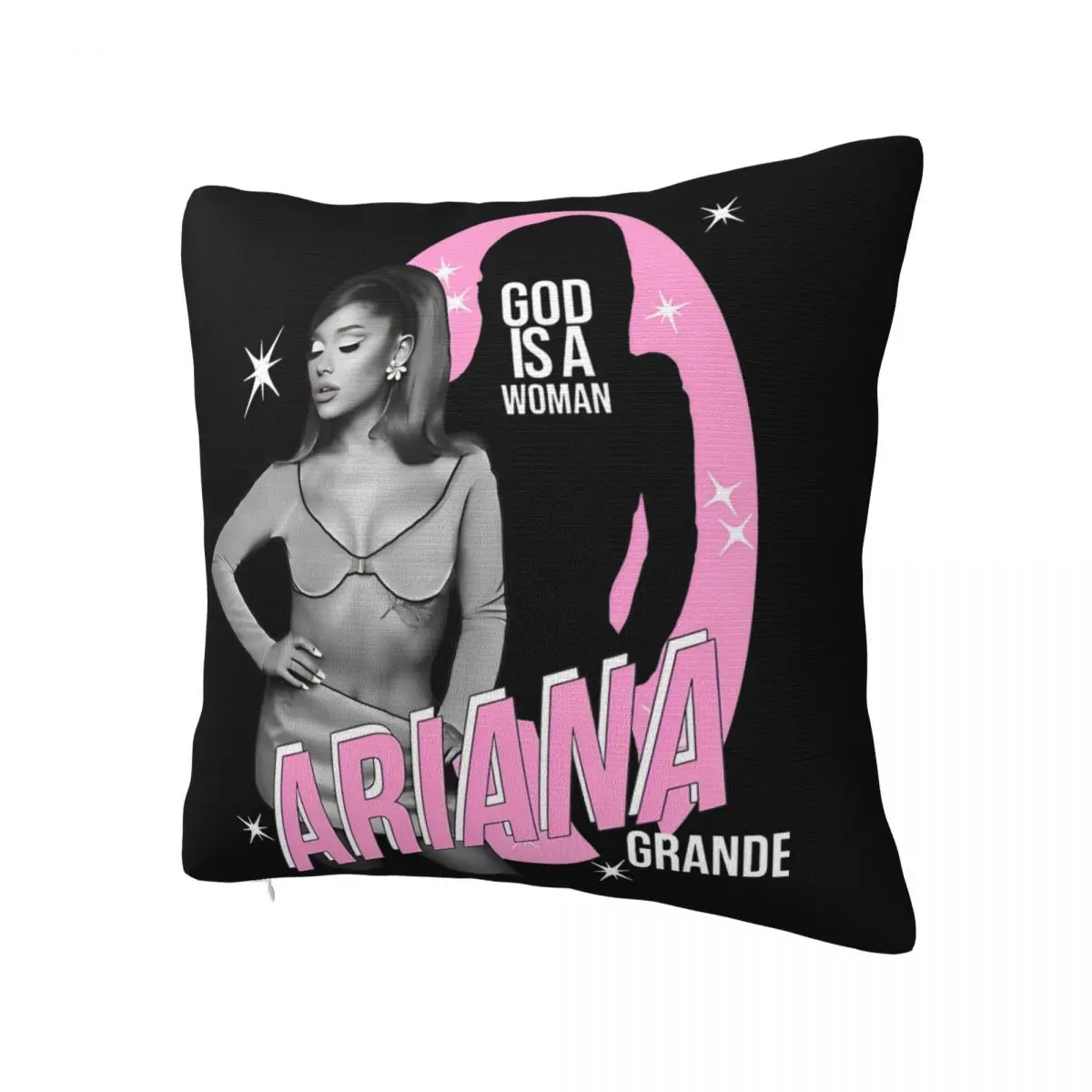 Vintage Pop Music R&B Pillowcase Printed Polyester Cushion Cover Decor Arianas Grandes Throw Pillow Case Cover Seat Square 40*40