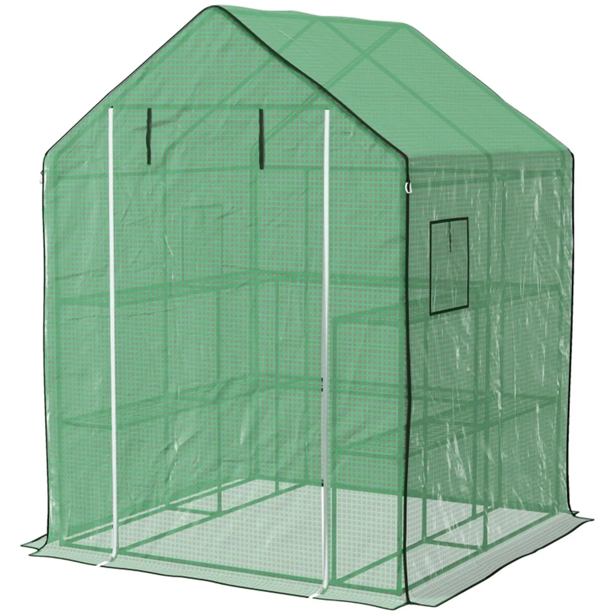 الأثاث الخارجي دفيئة صغيرة باللون الأخضر