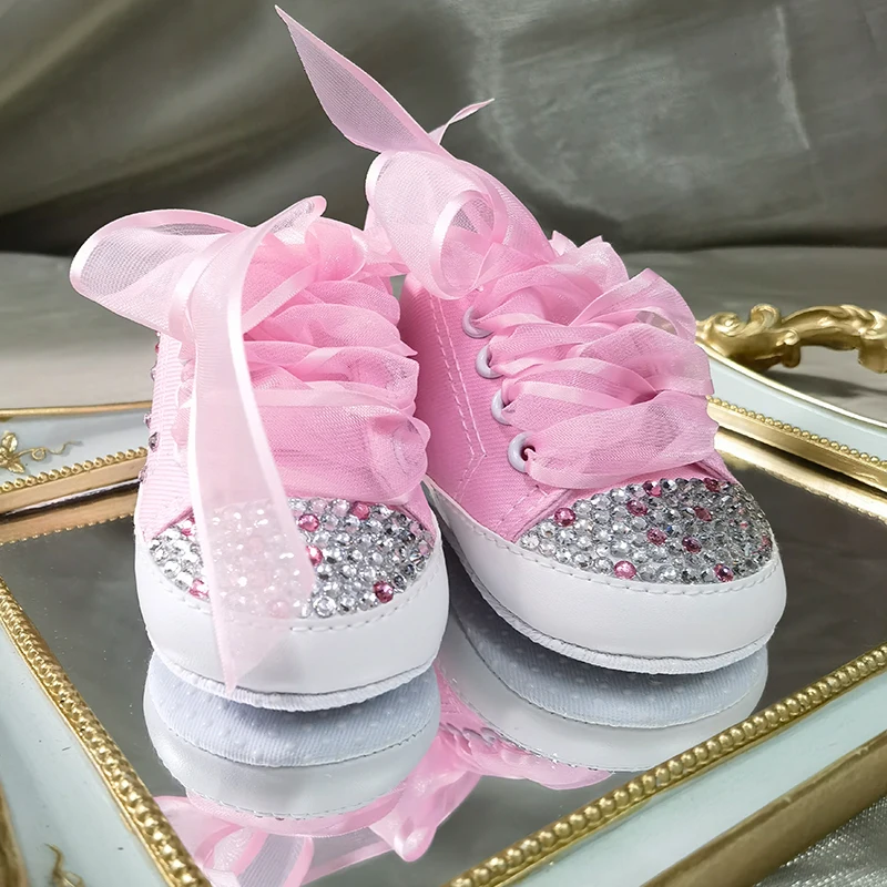 Picture Design Soft Sole Toddler Canvas Shoes First Walk Shoes New Baby Pink Shoes Girl Toddler Boy Slip Casual Shoes Girl Party