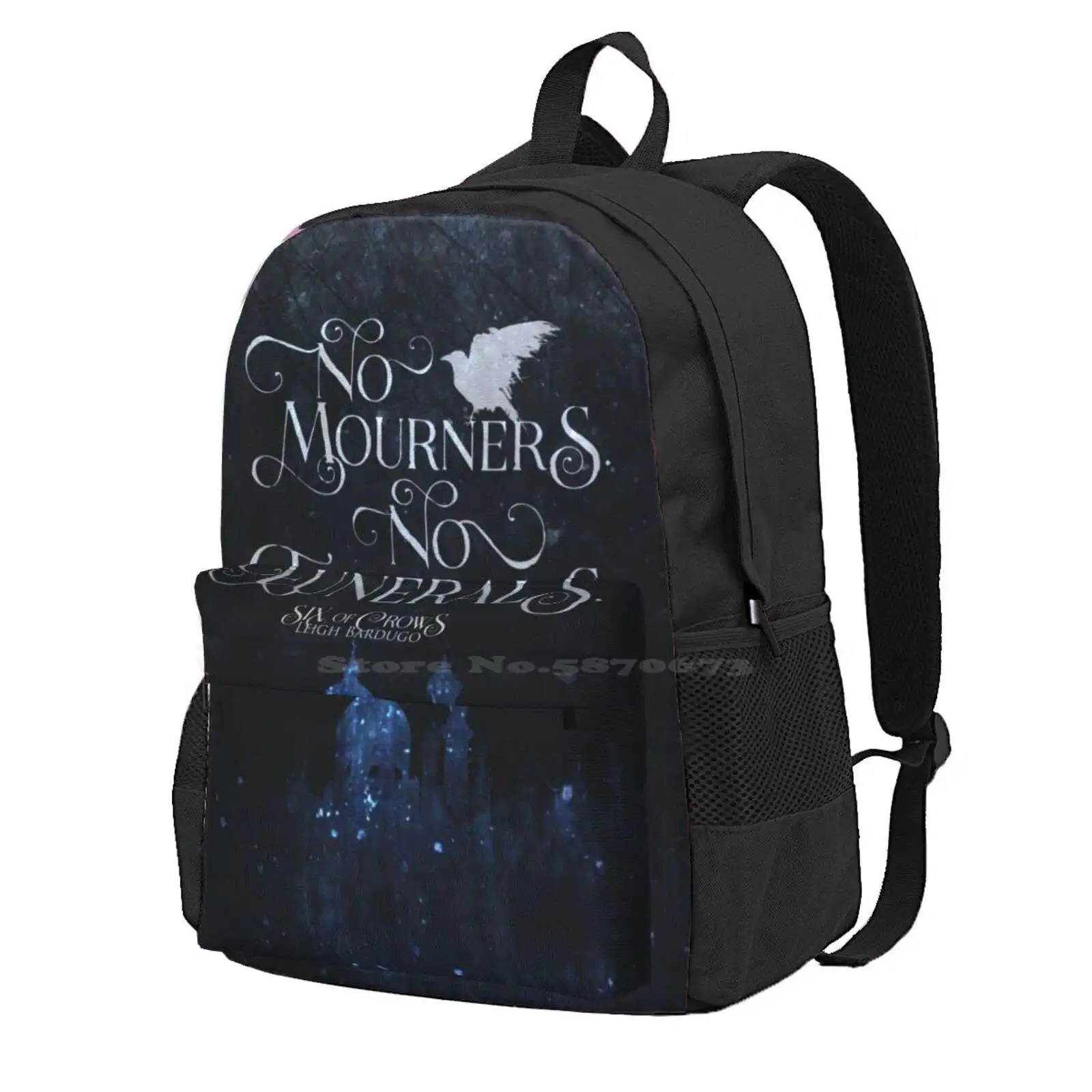 

Six Of Crows, No Mourners No Funerals, Kaz Brekker Hot Sale Schoolbag Backpack Fashion Bags Six Of Crows No Mourners No