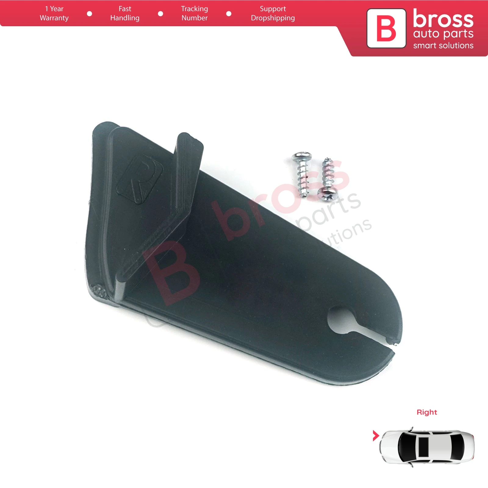 BHL543 Headlight Holder Mount Repair Bracket Tab Set Right Side for Ford Focus DA MK2 2.5 2008-2011 Facelift 8M5113100CD