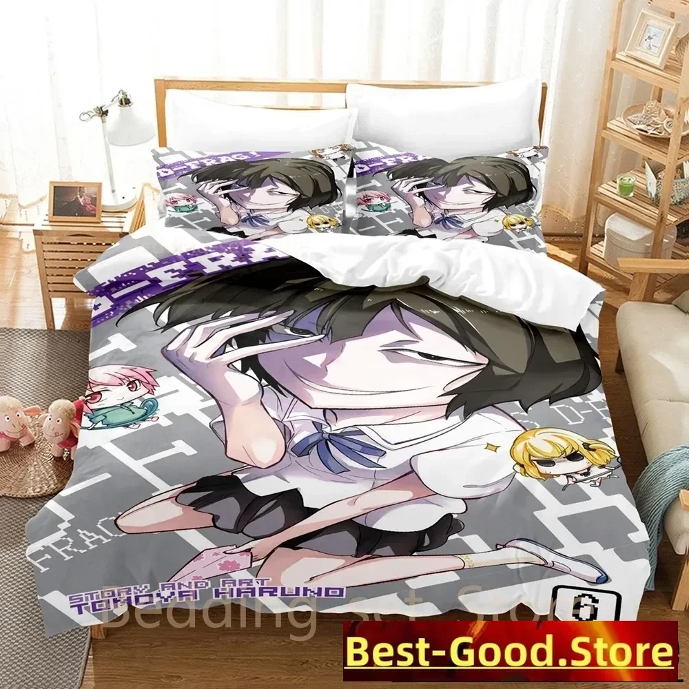 New 3D Print Anime Bed Sheet Set D-Frag Bedding Set Single Twin Full Queen King Size Bed Set Adult Kid Bedroom Duvet cover Sets