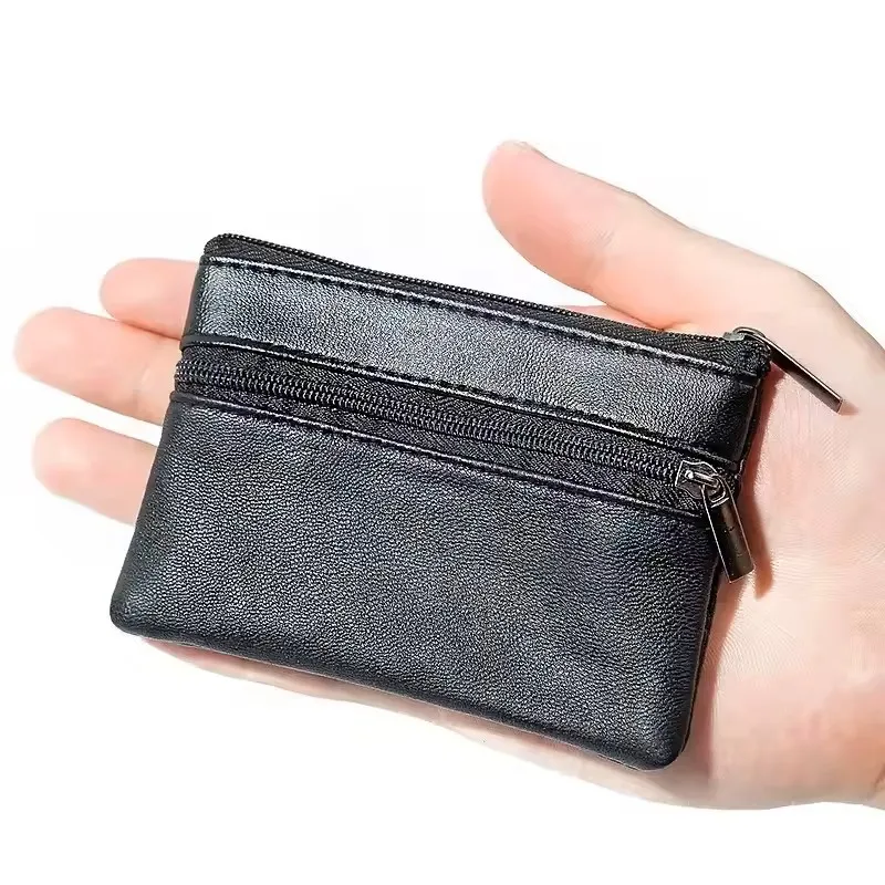 Damen Herren Münzbörse Kleine Tasche Geldbörse Wechselgeldbeutel Reißverschluss-Geldbeutel Kinder Mini-Geldbörsen Leder Schlüsselhalter carteira