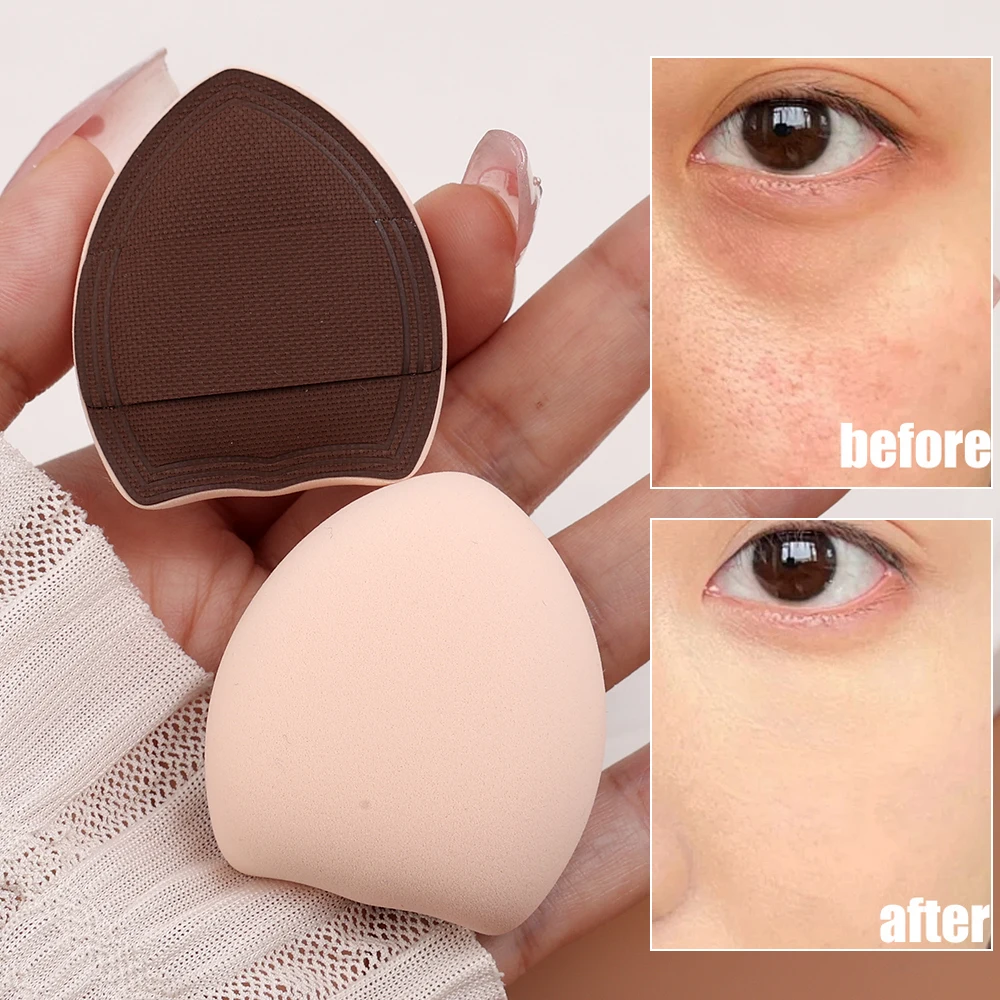 Mini Finger Thick Cosmetic Puff Makeup Sponge Face Concealer Foundation Detail Puff Professional Dry and Wet Usable Makeup Tools