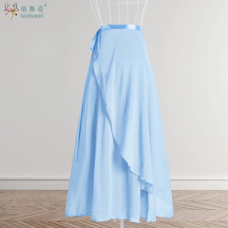 Chiffon Ballet Tutu Dans Rok Dans Skate Wrap Sjaal Gymnastiek Ballerina Lyrische Lange Ballet Rok Ballet Dans Jurk Vrouwen