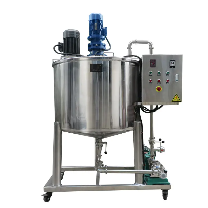 

Good Price 500 Liter Emulsifying Mixing tank for Cream Stainless Steel Automatic Emulsifying Mixing tank for Sugar Syrup