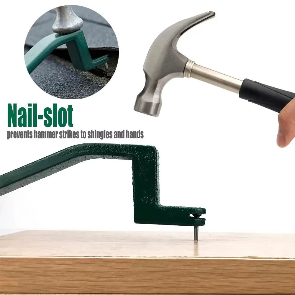 

Steel Construction Nail Puller Sturdy Design Heavy Duty Pry Bar Portable Design Green Color Nail remover DIY Projects