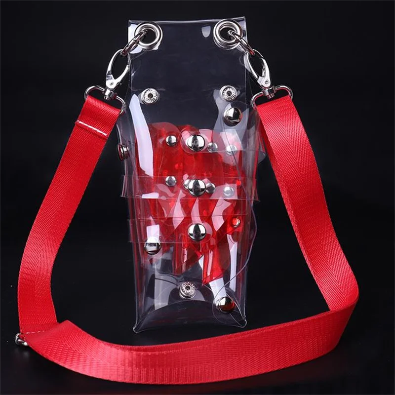 3 Color Transparent Hair Scissor Bag Clips Comb Hairdressing Hair Scissor Holster Pouch Holder Waist Belt Bag Salon Barber Tool