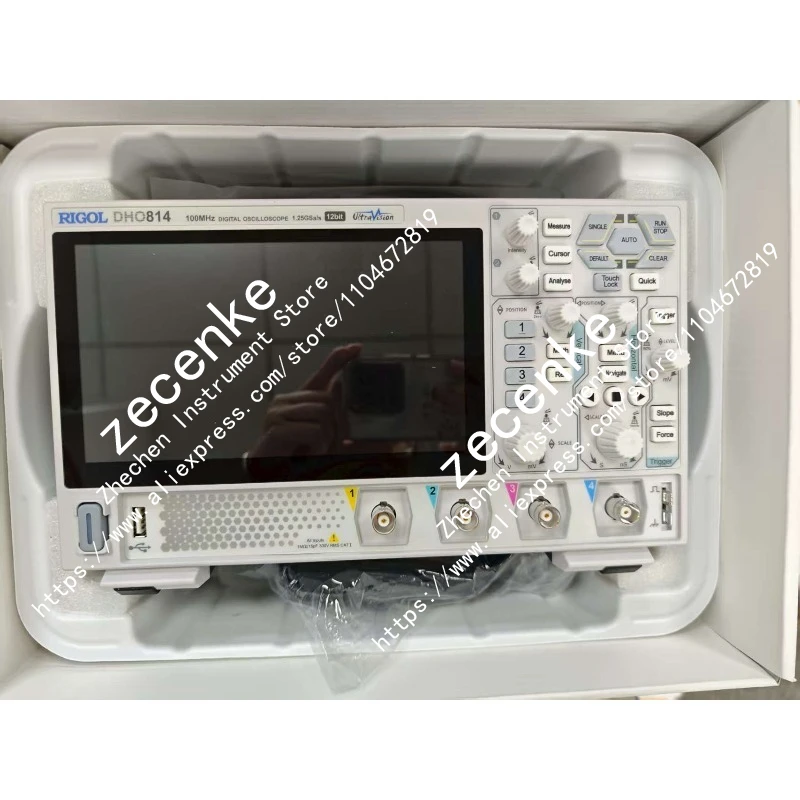 Original New RIGOL DHO814 4-Channel 70/100MHz Digital Oscilloscope 12 Bit 1.25GSa/Sec 25MPts Depth(DHO802 DHO804 DHO812 DHO824 )