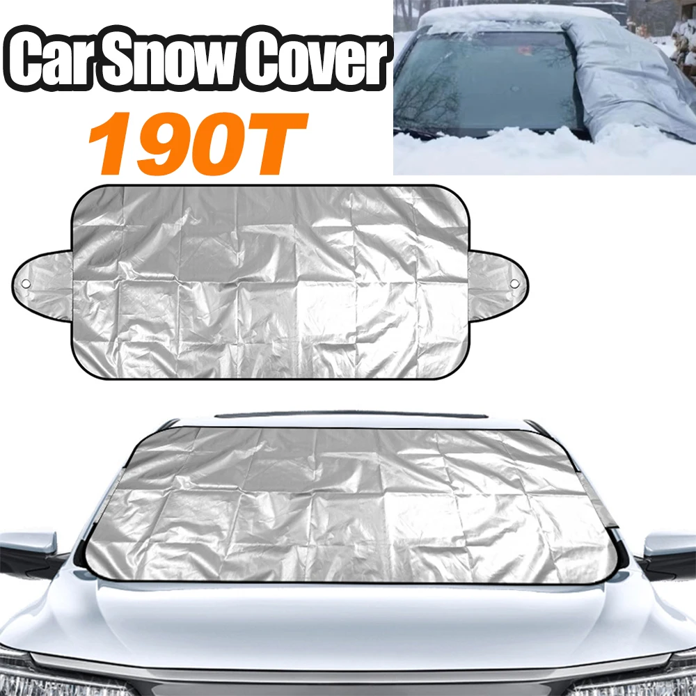 Car Auto Front Windshield Sun Snow Ice Frost Shade Dust-proof Protective Cover Screen Heat Insulation UV Protection