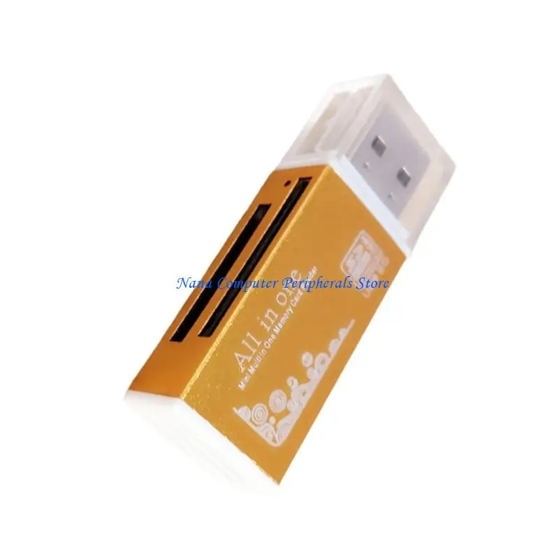 F68C USB 2.0 MS TF 용 카드 리더 더 많은 슬롯 카드 어댑터 여러 장치와의 호환성이 높음