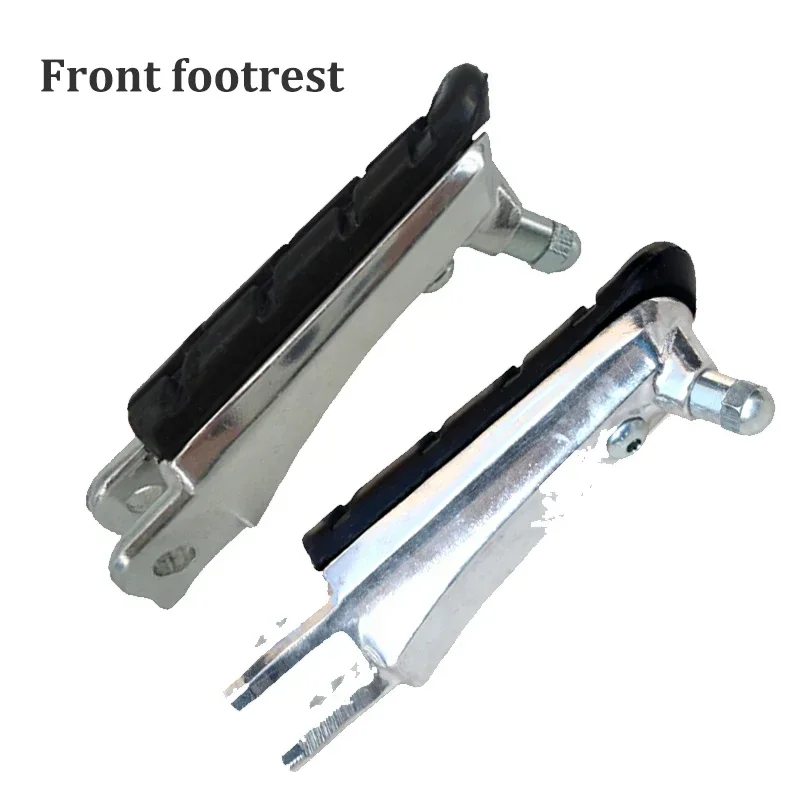 1 set Motorcycle Front Foot Pegs Footrests Black Pedals For Honda CB250 CBR600F CB600F NC700 Hornet 250 600 Aluminum Rubber