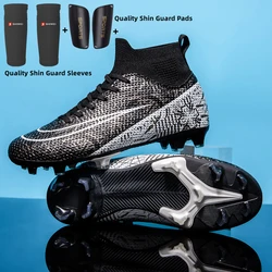 High Quality Mens Soccer Shoes TF/FG Training Football Sneakers Ultralight Non-Slip Kids Boys Turf Soccer Cleats Chuteira Campo