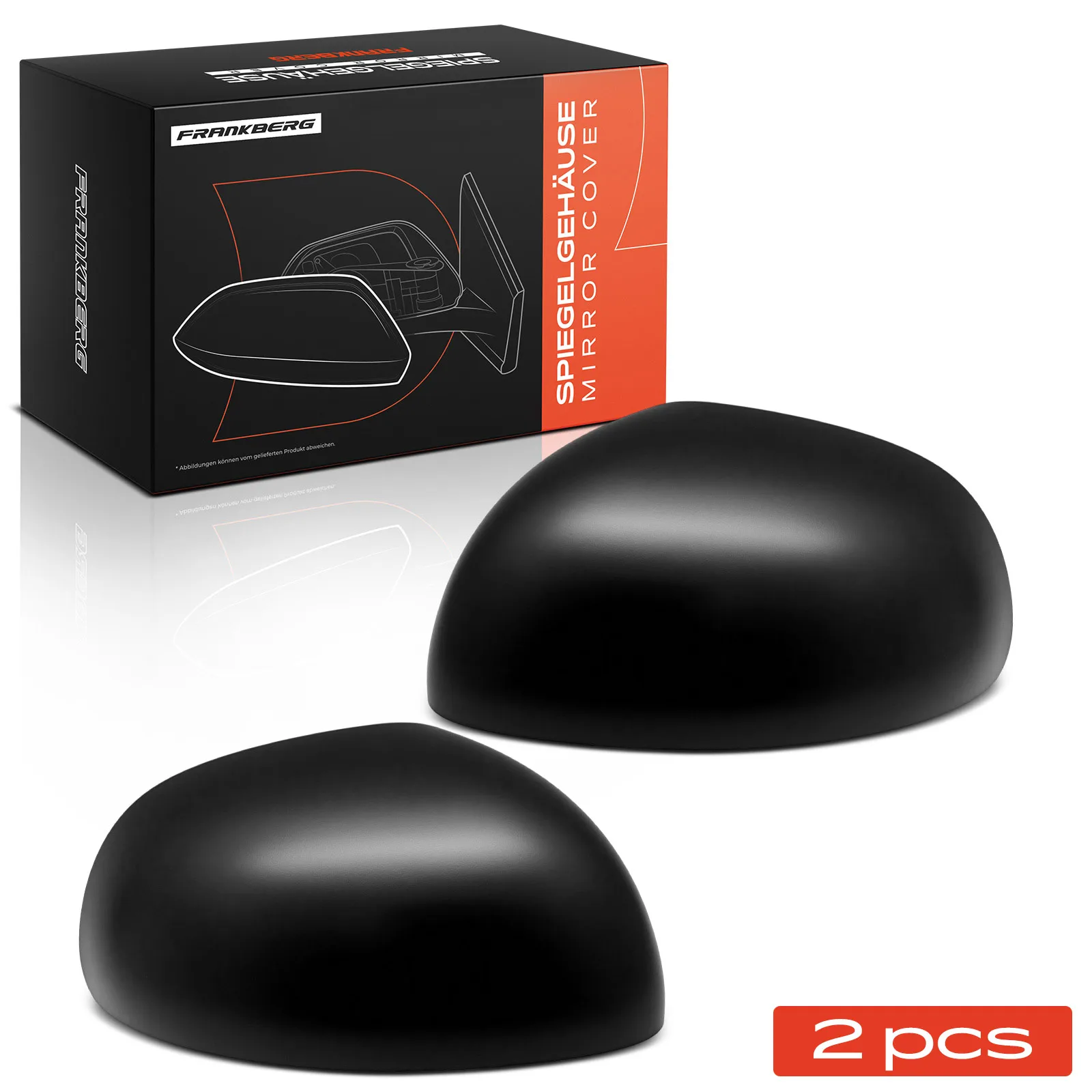 Frankberg 2x Cover Buitenspiegelkap voor links rechts voor Fiat 500L 351 735564644