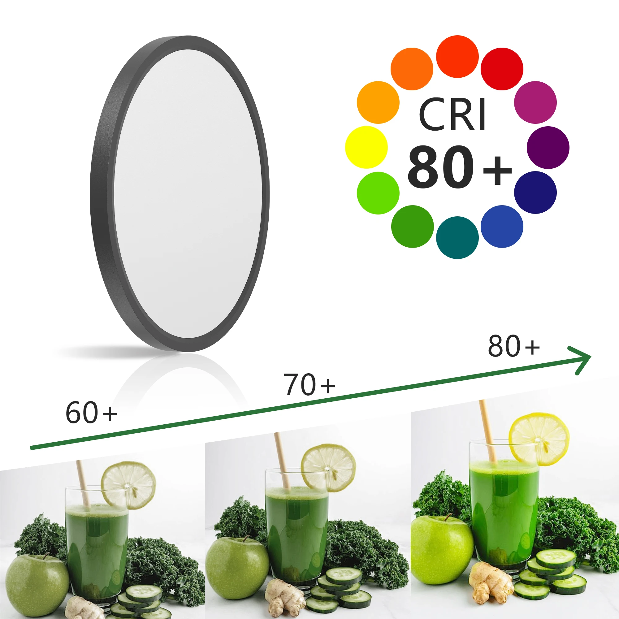 6PK 12 Inch LED Flush Mount Ceiling Light, 24W, 2880LM, 2700K-6500K 5 CCT Selectable Super Slim Low Profile Ceiling Light