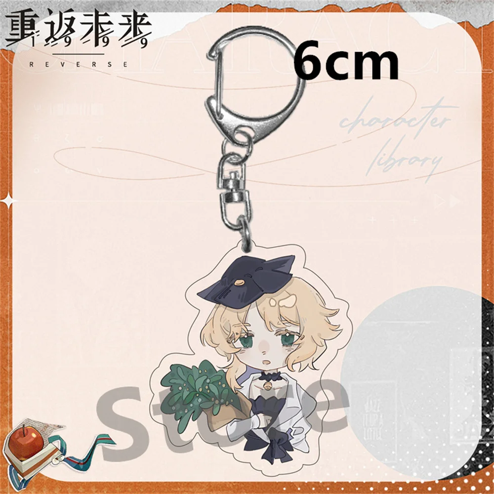 Hot Anime Reverse 1999 KeyChain Men Key Chain Women Plate Desk Decor  Standing Collection Ornament 6cm