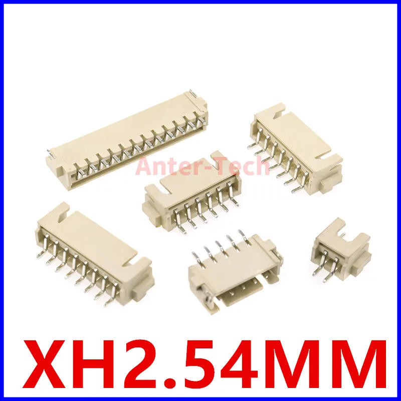 20 pz JST XH 2.54mm 2/3/4/5/6/7/8/9/10/11/12 Pin terminali SMD guscio di plastica connettore maschio XH2.54 2 P 3P 4P 5P 6P 7P 8P 9P