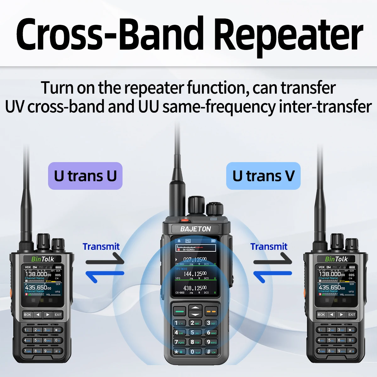 BAJETON BJ-98PLUS APRS نظام تحديد المواقع لاسلكي تخاطب متعدد الموجات 10 واط FM AM SSB HF عبر النطاق مكرر 2.4 "شاشة كبيرة على الموجات القصيرة ل RT-880