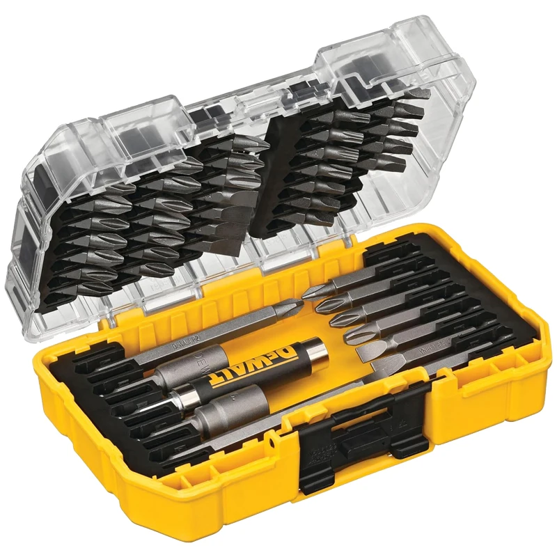 Dewalt Dw2166 45 Piece Screwdriver Bit Set Steel Hex Shaft Phillips Slots Square Double Sided Bits Electric Tools Accessories