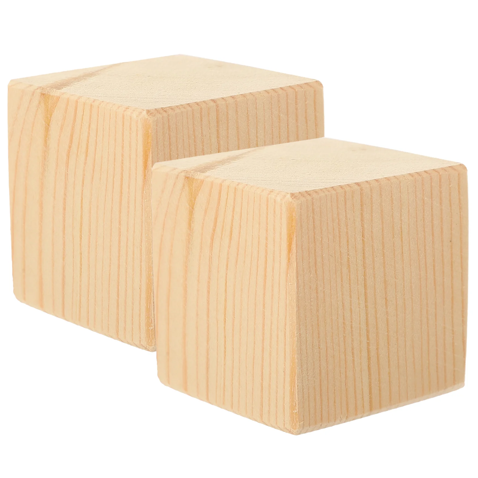 2 Pcs Furniture Booster Blocks Bed Risers Height Lift For Chair Floor Mat Couch Wood Raisers