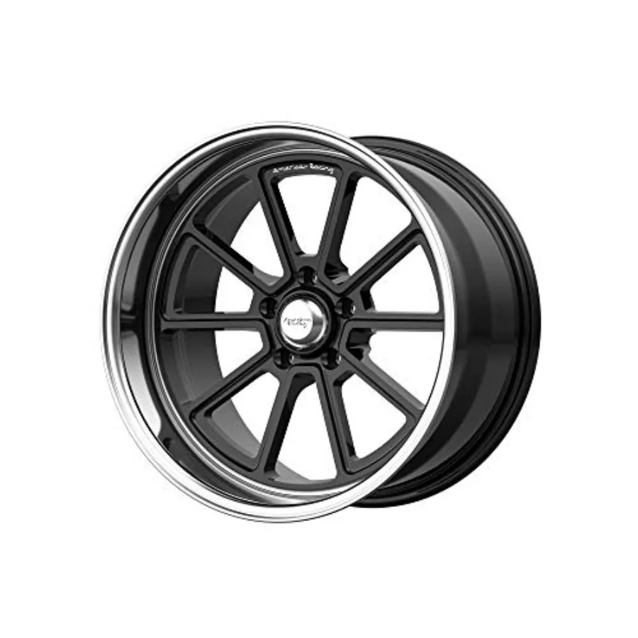 

VN510 Custom Wheel 18 x 10 12 Offset 5x120.65 Bolt Pattern 72.6mm Hub Gloss Black with Diamond Cut Lip