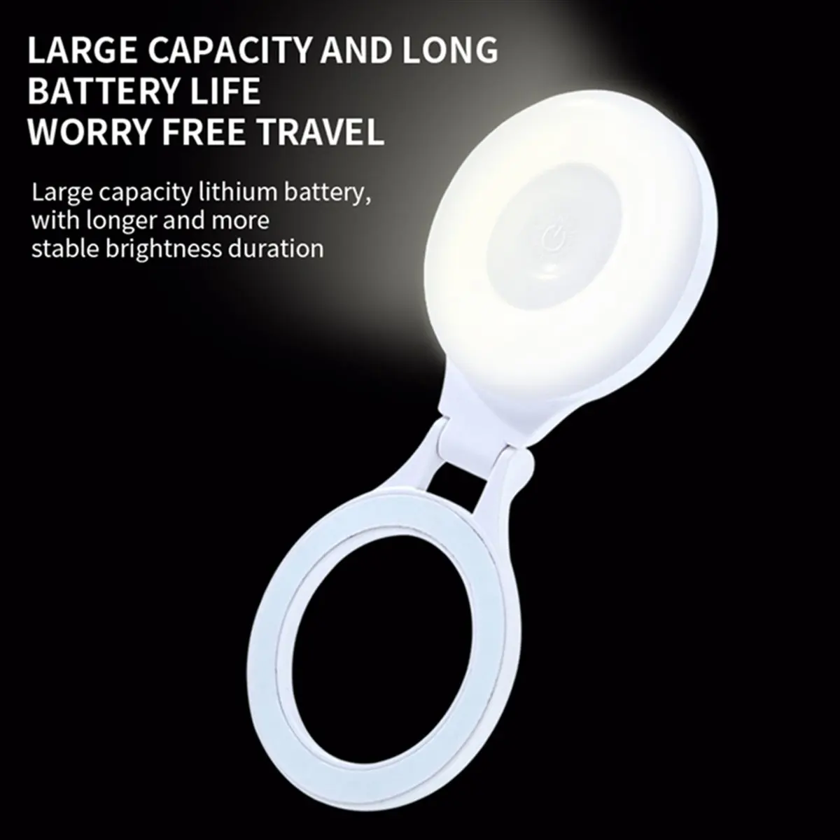 wilwill For Magsafe Mobile Phone Magnetic Fill Light Selfie Beauty Light Mobile Phone Fill Light Portable Mini Black