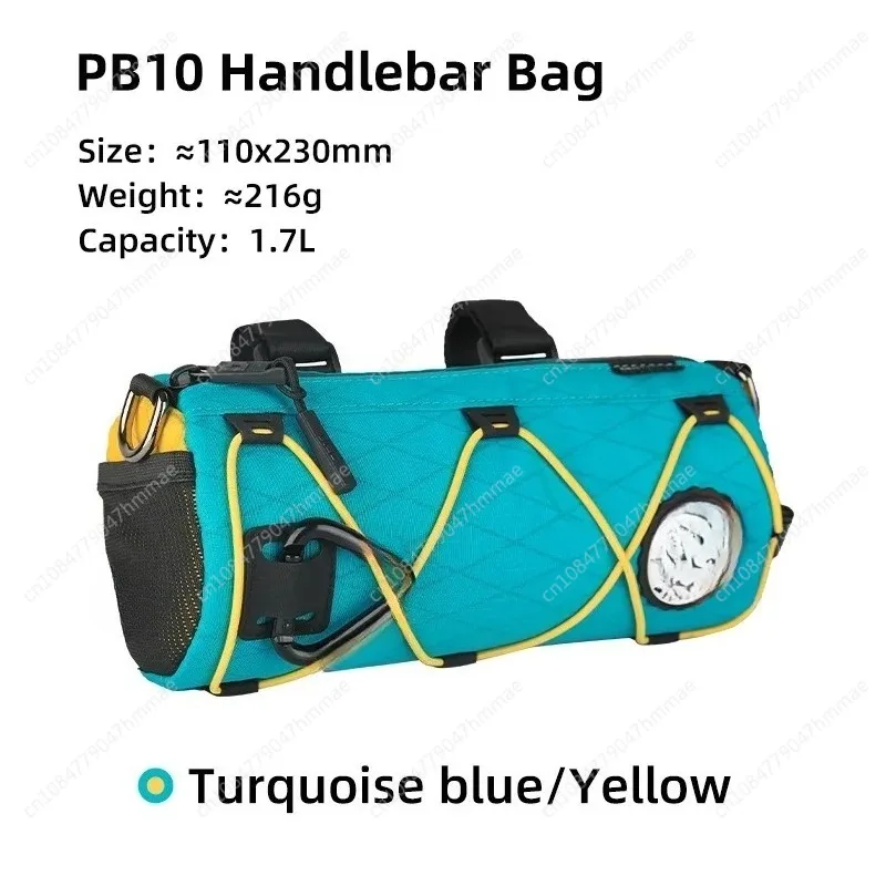 

Bicycle Front Tube 1.7L Capacity Handlebar Bag Waterproof Multifunction Portable Shoulder Bag Tube Bike Accessories