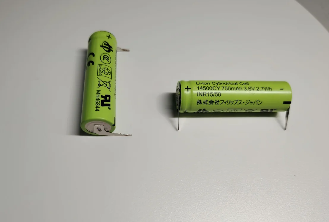 2-10pcs New 14500CY 750mAh 3.6V 2.7Wh Li-Ion Battery with Nickel Sheet