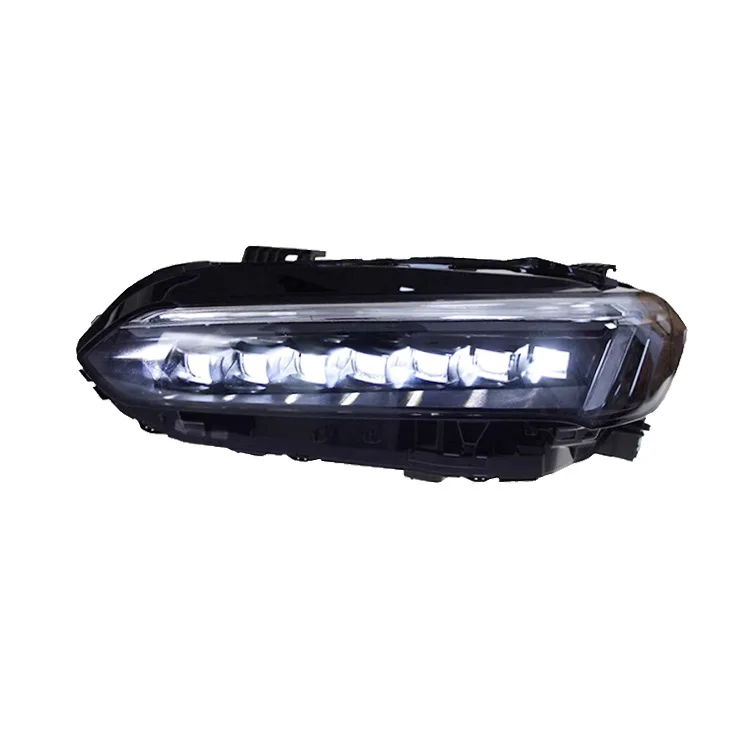 

DaMeiFactory Sales Civic 2021-2025 11-го поколения с последовательными налобными фарами, 7 линз, светодиодные фары DRL для