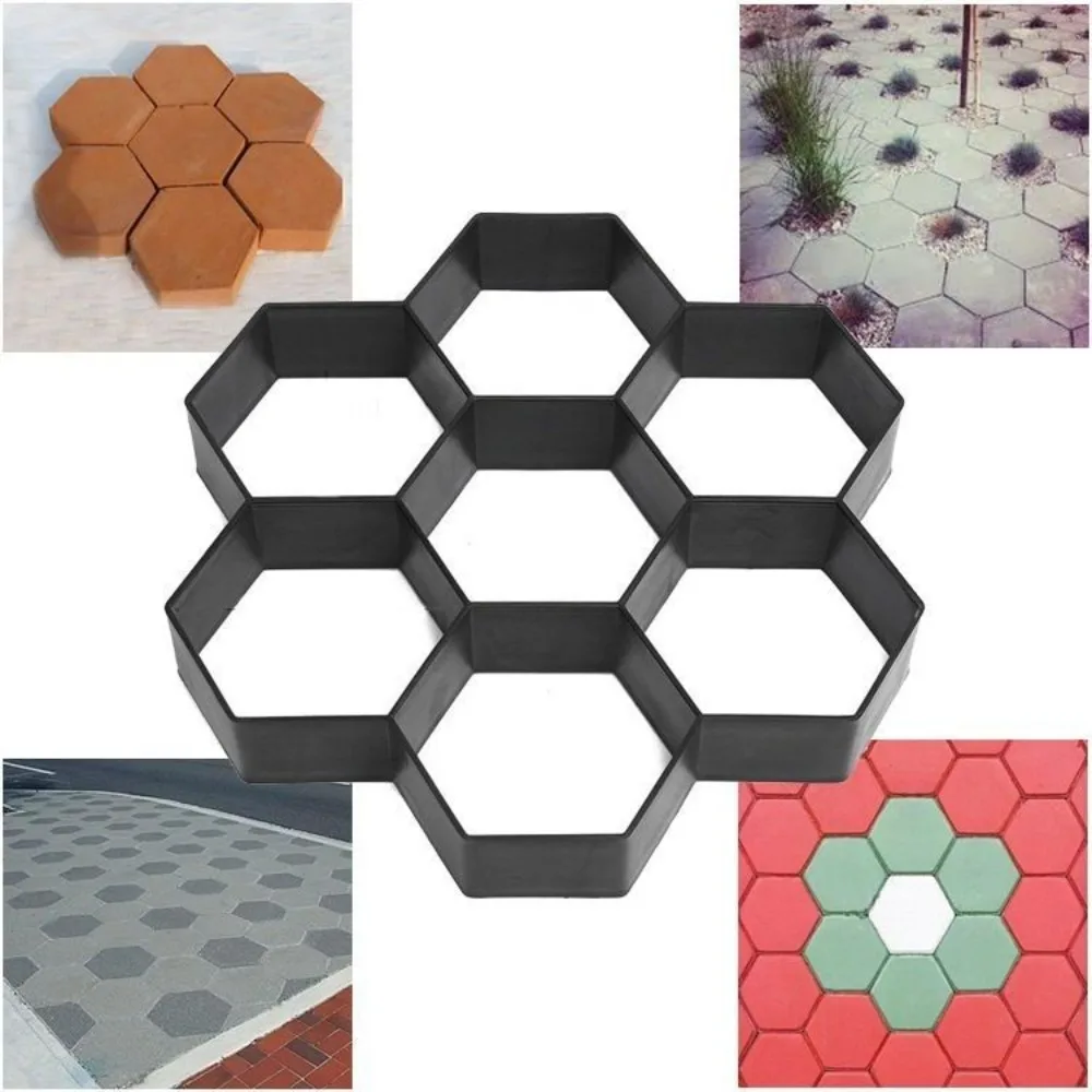 H-style Square Cement Brick/concrete Paving Brick Manual Paving Mold for Personalized Garden Landscape Roads