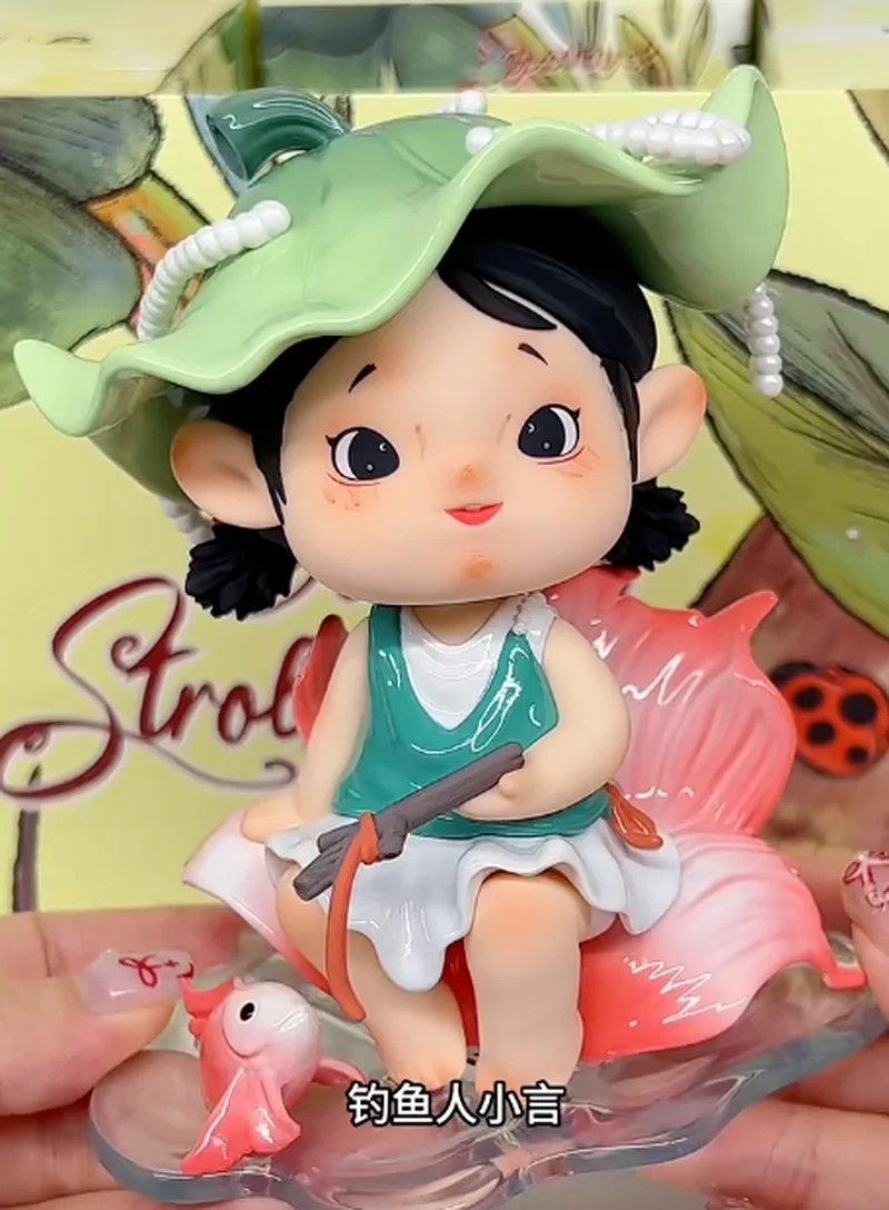 정품 헤이원 블랙 플레이 얀시 봄 나들이 정원 일기 시리즈 블라인드 박스 트렌디 수집용 피규어 인형 장식품