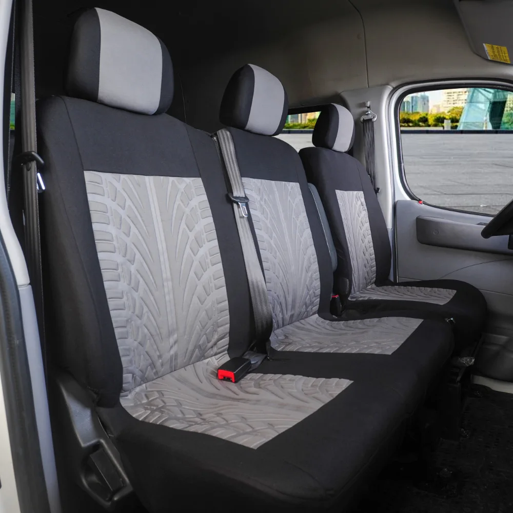 Uniwersalny pokrowiec na fotel do ciężarówki, pokrowce na fotele, Ford Transit, Renault Master, Nissan quanstar, citroena, jumpy, 2006, Split, 2 + 1 — zdjęcie 7