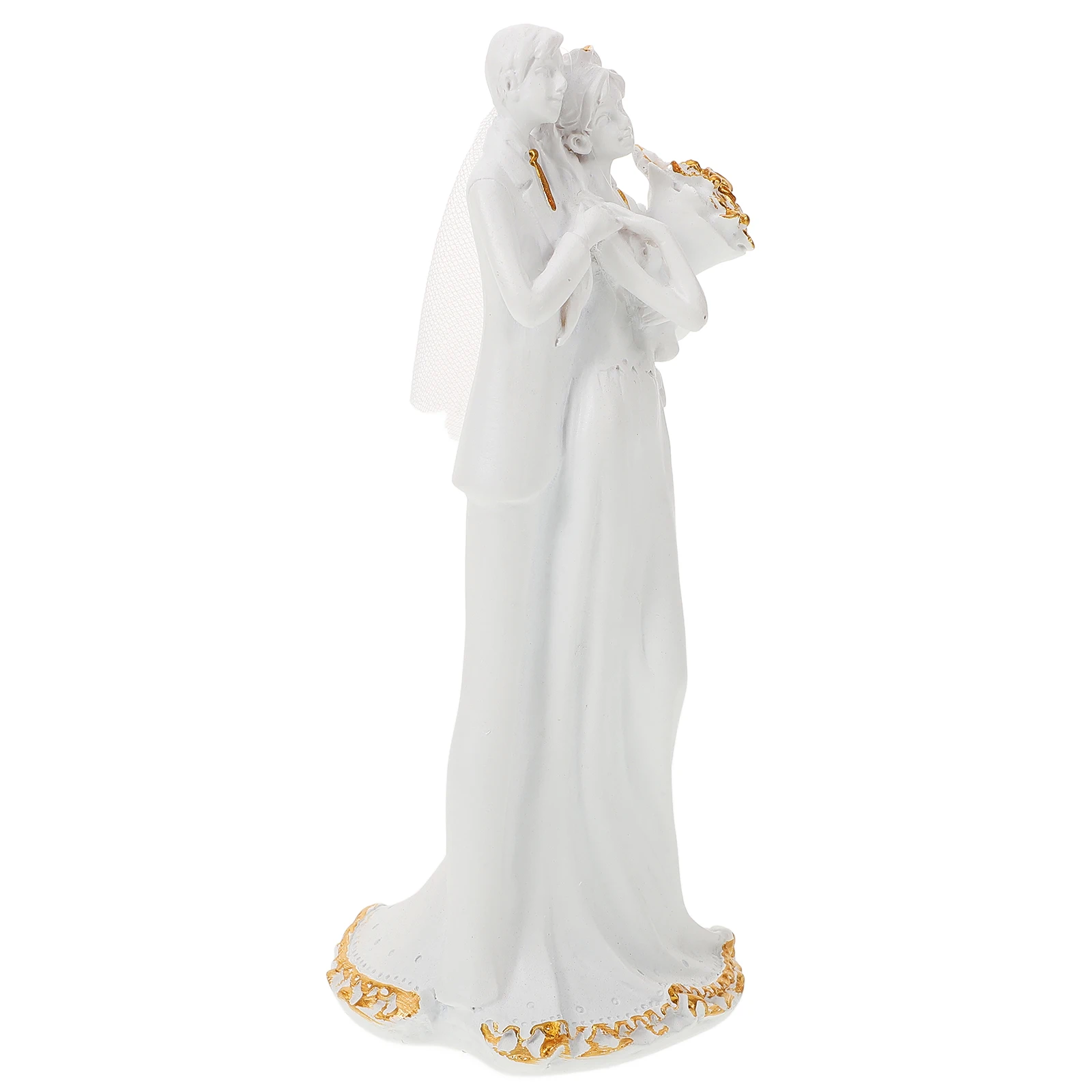 

Wedding Decorations Romantic Resin Couple Statue Hugging Sculpture Bride Groom Home Ornaments Craft Lovers Gift Figurines Table