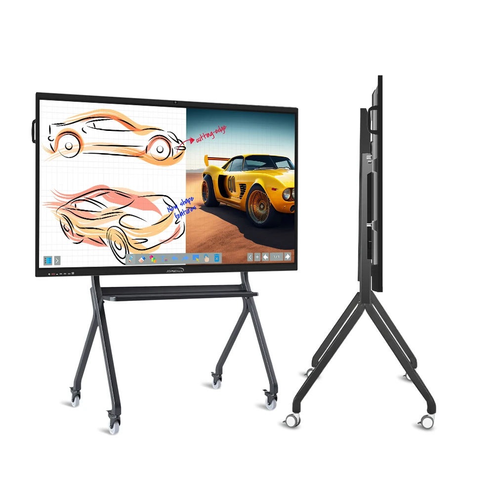 Conference Computer TV Built-in Speaker 4K Video Conferencing LCD Interactive Whiteboard with Built-in Projector Set