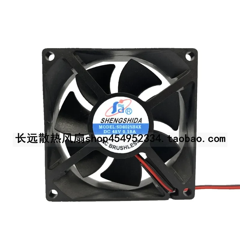 for Shengshida 8CM 8025 48V 0.18A SD8025H4X 2 Wire Cabinet Motor Cooling Fan