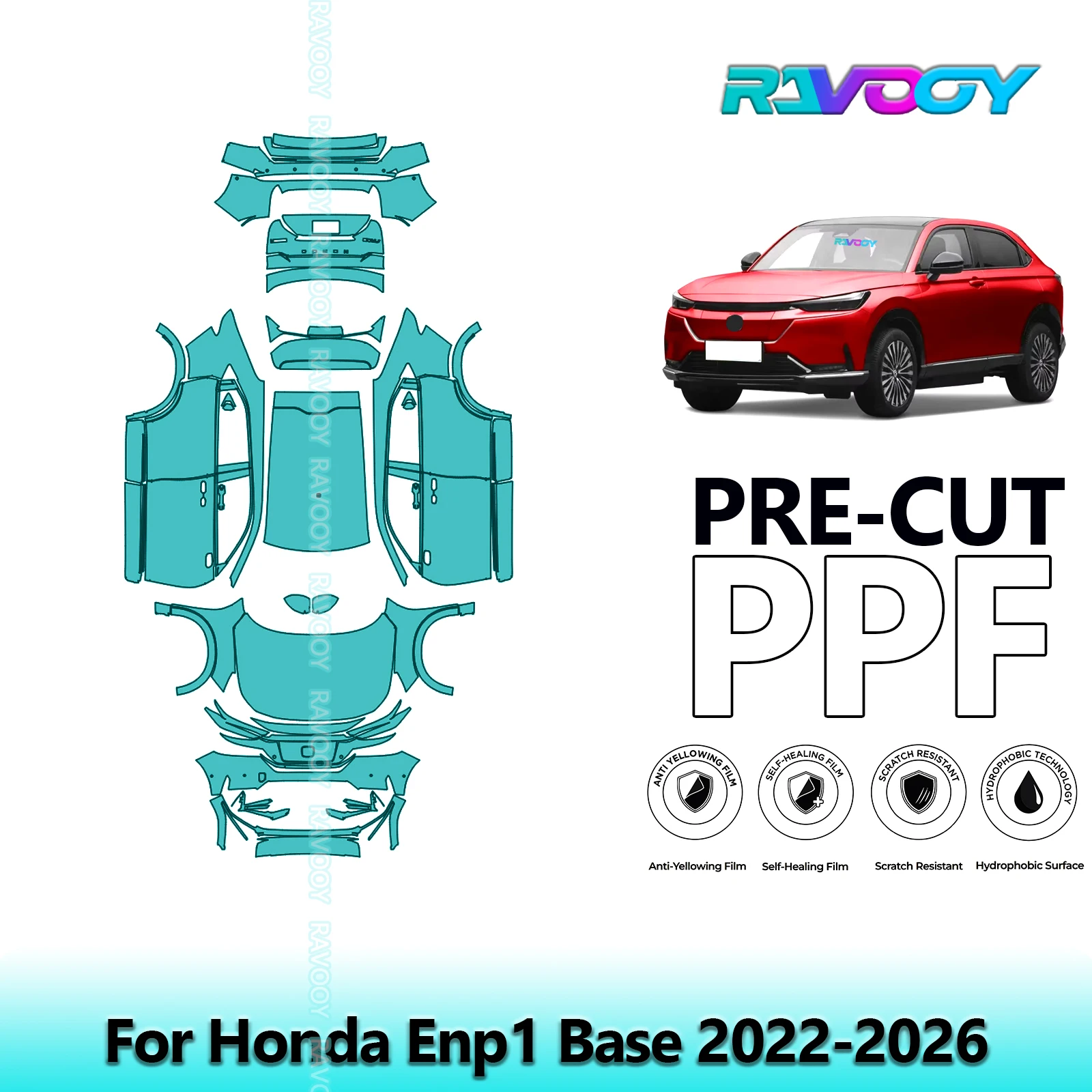 

For Honda Enp1 Base 2022-2026 Car Precut Paint Protection Film Full Vehicle Anti-scratch Exterior TPU PPF