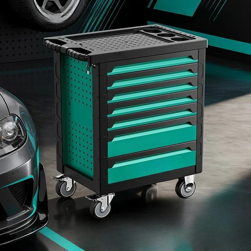 Heavy tool cart, auto repair five multi-function toolbox, cart car room tool cabinet