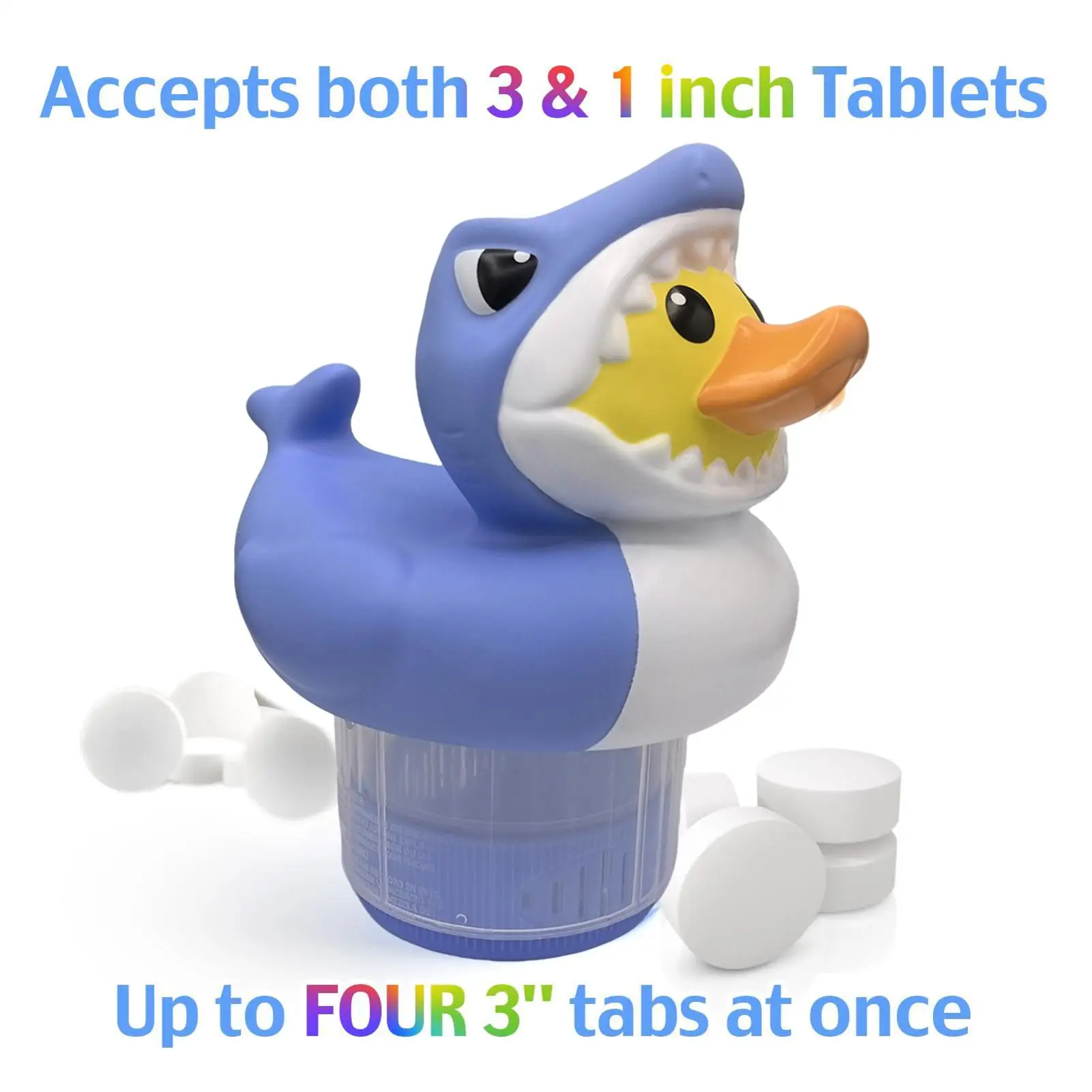 Поплавок для таблеток хлора, умный плавающий дозатор хлора для бассейна, энергосберегающий дозатор хлораторного фильтра большой емкости