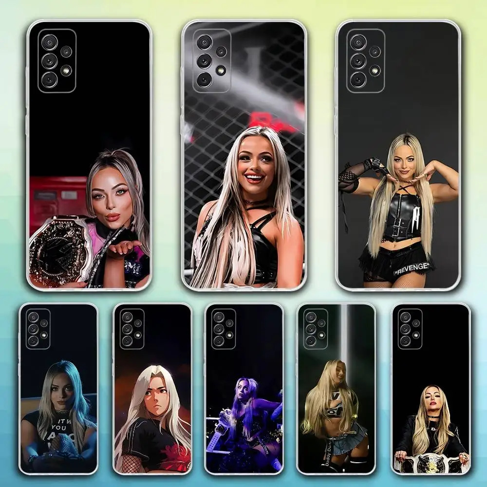 

Phone Case For Samsung S30,23,21,22,20, FE lite,S10,9,8,7 PIus Note20ultra Soft L-Liv Wrestler M-Morgan Transparent