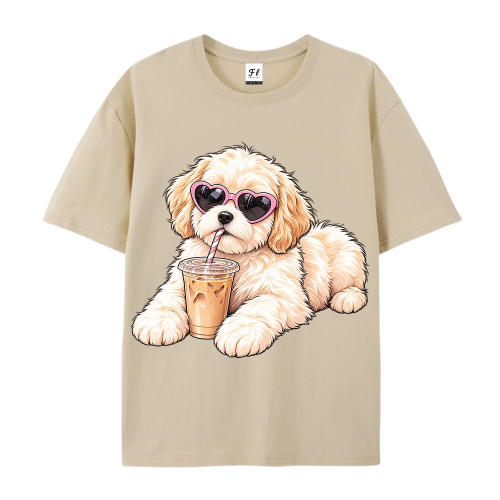 Funny Dog Lover Graphic T Shirt Cute Puppy Print for Men Women Unisex Casual Short Sleeve Vintage Pet Lover Tee