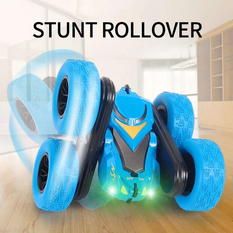 

Двусторонний трюк, радиоуправляемая машина, игрушка, 2,4G, пульт дистанционного управления с сильным двигателем, стабильность сигнала мощности, крутые поворотные трюки для детей, подарок