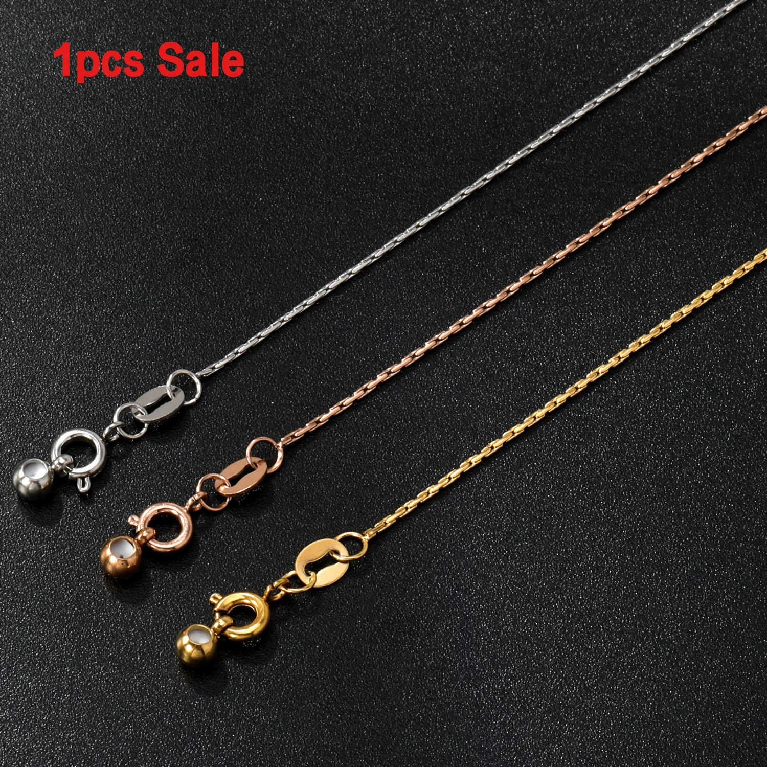 ASON 1 قطعة/الوحدة مقاوم للماء 316L الفولاذ المقاوم للصدأ مطلية بالذهب الشريحة مشبك قابل للتعديل قلادة سلاسل للنساء كوليرز المصوغات