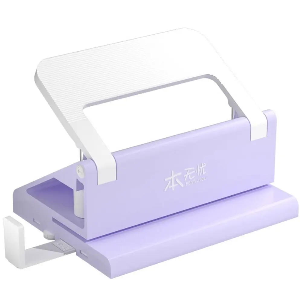 Metal Double Holes Puncher Double Holes DIY Punching Tool Round Paper Puncher Binding Aid Tools Disc Ring Binding Tool