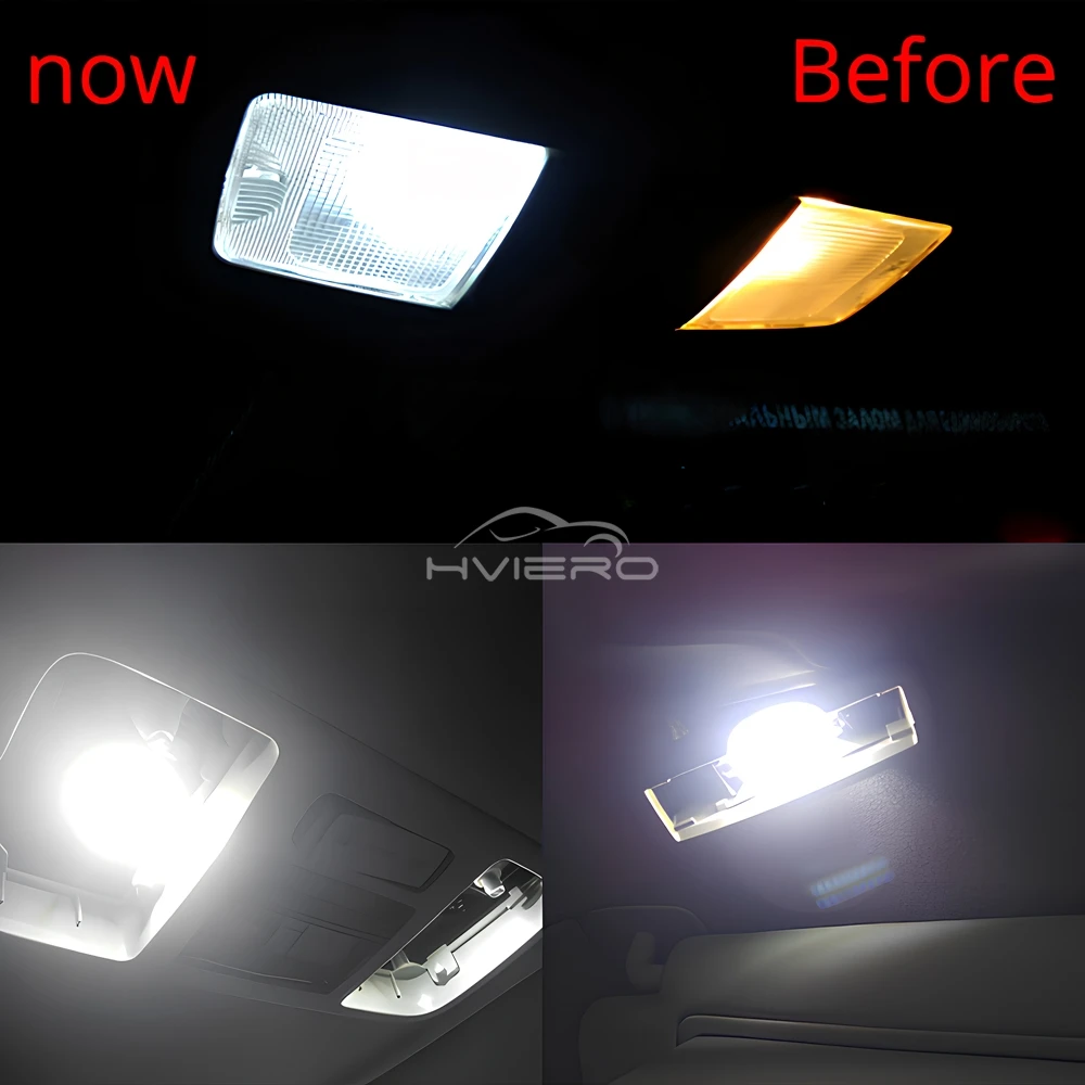 1/2/4/10PCS Super Bright License Plate Lamp White Car Interior Dome Reading Light Festoon 31/36/39/41mm C5W C10W Canbus LED Bulb