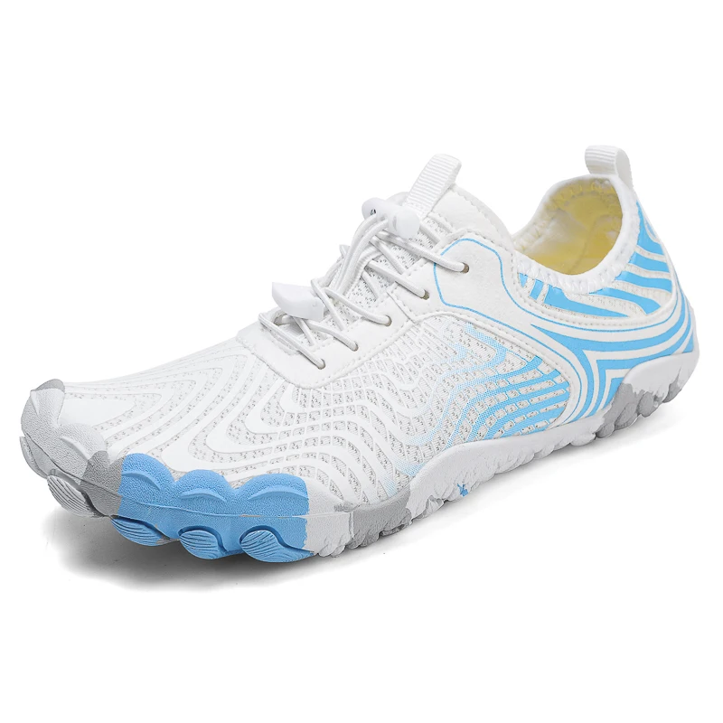 Unisex Barefoot Water Shoes Quick Dry Aqua Sneakers With Adjustable Elastic Lace Swim Beach Surfing Yoga Gym Shoes For Men Women