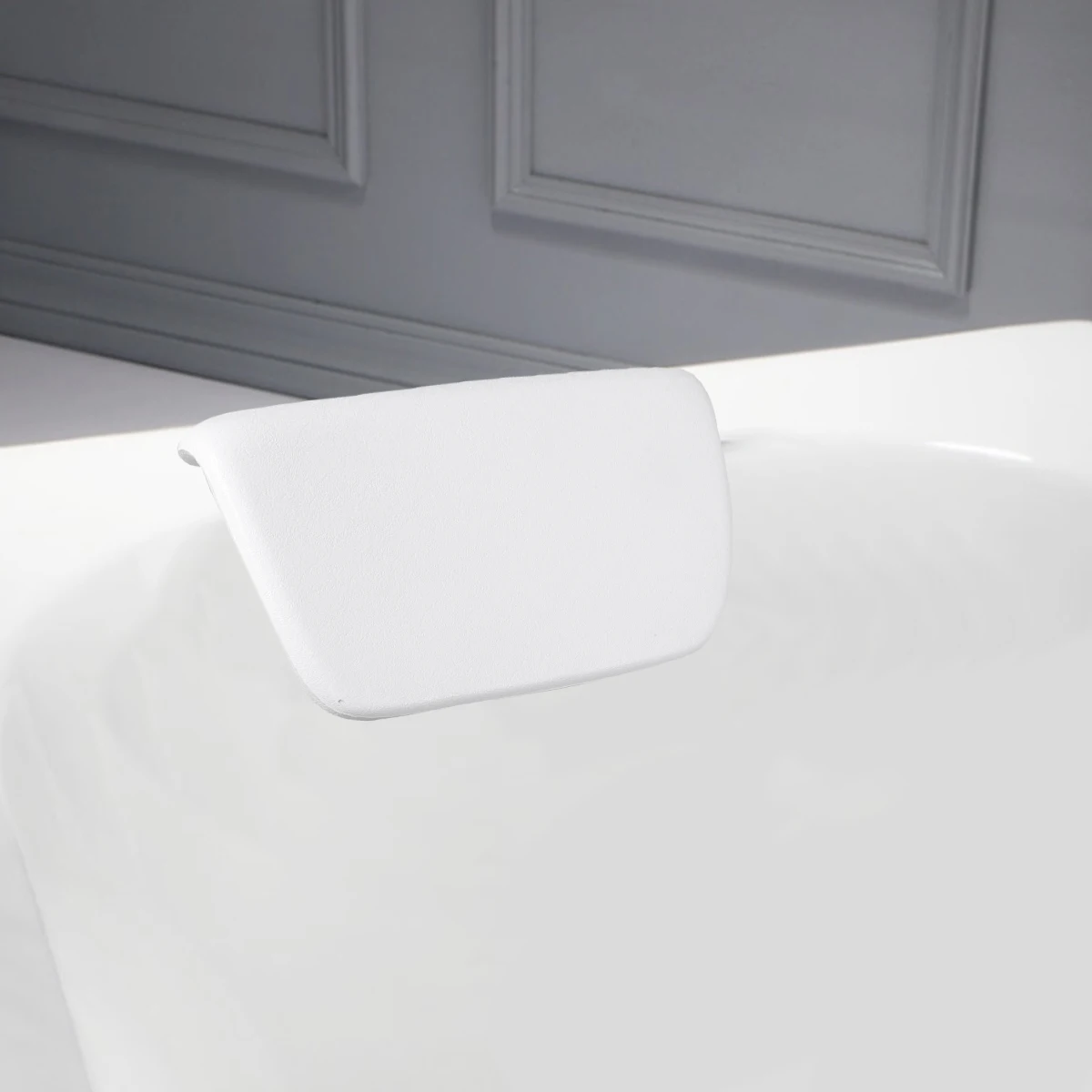 

Bathtub Pu Square Non Slip Bath Headrest For Relaxation Spa Adsorptive Stress Relief White Comfortable Neck Support Bathing