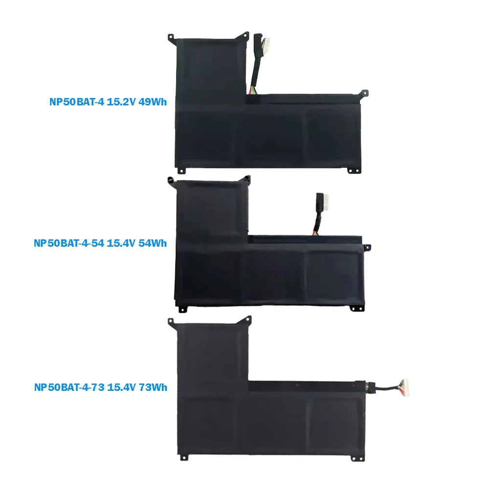 NP50BAT-4 15.2V 49Wh NP50BAT-4-54 NP50BAT-4-73 Genuine Original Laptop Battery For Clevo F117-7 XM Focus 16 G7 KE X15 AT23 NP70